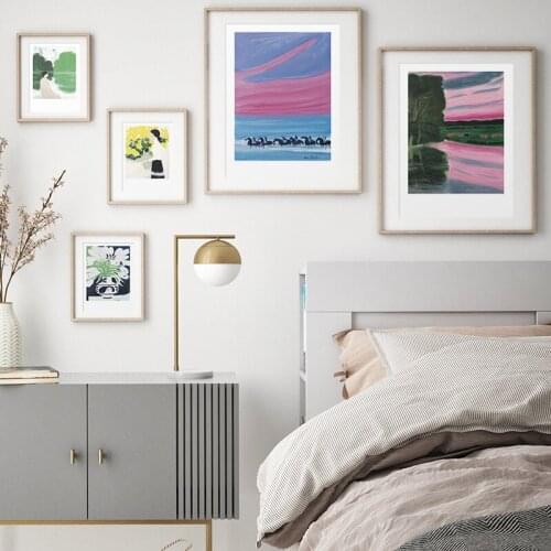 Andre Brasilier Classic Artwork Rive Du Loir Under the Branches Oil Painting Poster and Print Canvas Wall Art Picture Home Decor