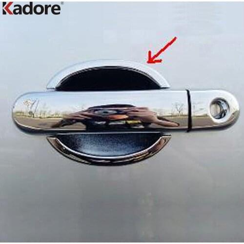 For Skoda Octavia 2004 2005 2006 2007 2008 2009 2010 2012 ABS Chrome Door Handle Cup Bowl Cover Trim Exterior Accessories