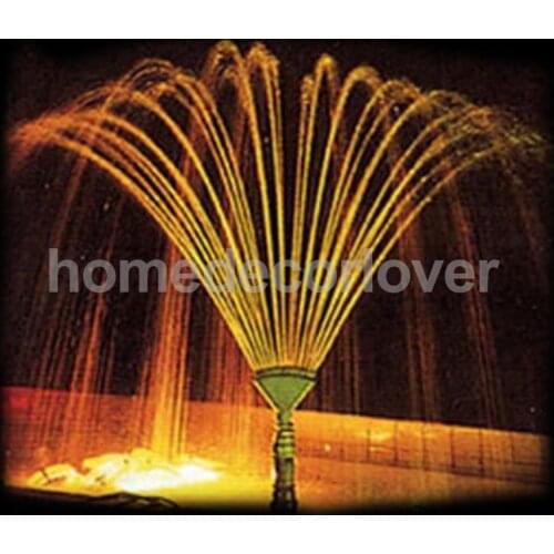 Brass Peacock Tail Water Fountain Nozzle Spray Pond Sprinkler - For Garden Pond, Amusement Park, Museum, Library