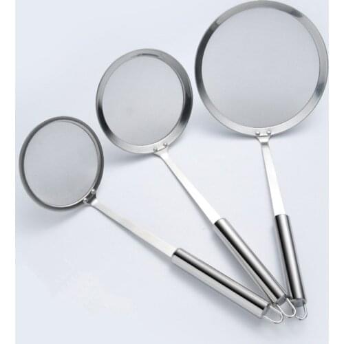 Net leak oil filter spoon 304 stainless steel kitchenware small colander oil separator filter oil sieve kitchen gadgets