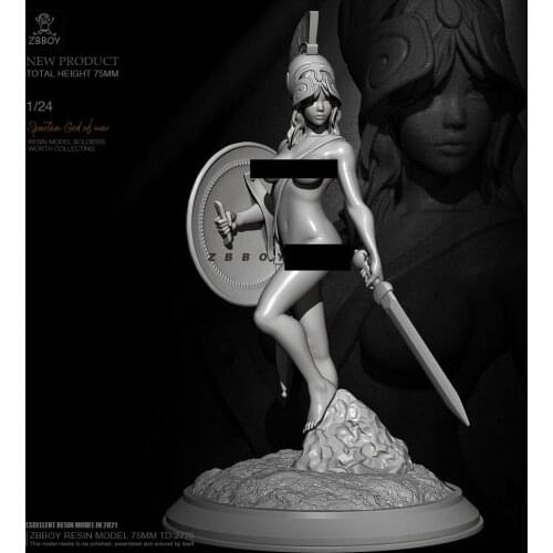 1/24 Resin model kits figure beauty colorless and self-assembled TD-2776