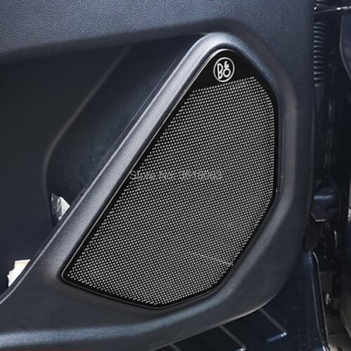 Stainless Steel Front Rear Door Speaker Stereo Ring Cover Sound Frame Trims For Ford Explorer 2020 Car Styling Accessories