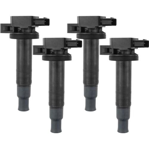 NEW-4Pcs Ignition Coils Pack Replacement for Toyota Echo Prius Yaris XA XB I4 1.5L 2000-2005 1NZ-FE 9091902240 UF316