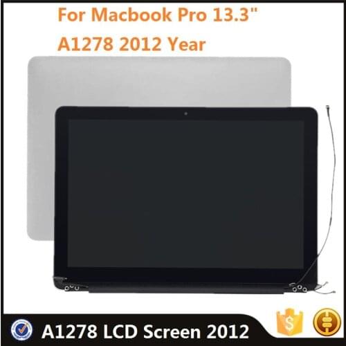 Original LCD Display Full Assembly For Macbook Pro 13.3" A1278 2012 Version Laptop Parts Replacement 1280x800 LCD Screen Panel