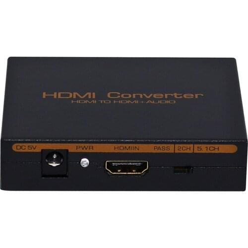 25pcs HDMI to HDMI & Optical SPDIF Suppport 5.1 + RCA L/R Audio Video Extractor Converter Splitter Adapter