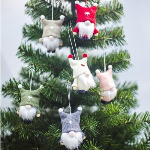 Christmas Decoration Xmas Tree Pendant Doll Hanging Ornament Home Decor Navidad Craft Supplies