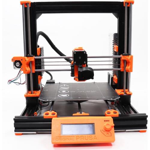 Cloned Prusa i3 MK3S Bear 3d printer full kit including multi colorful extrusion anodized after cut magnet heated bed PEI sheet