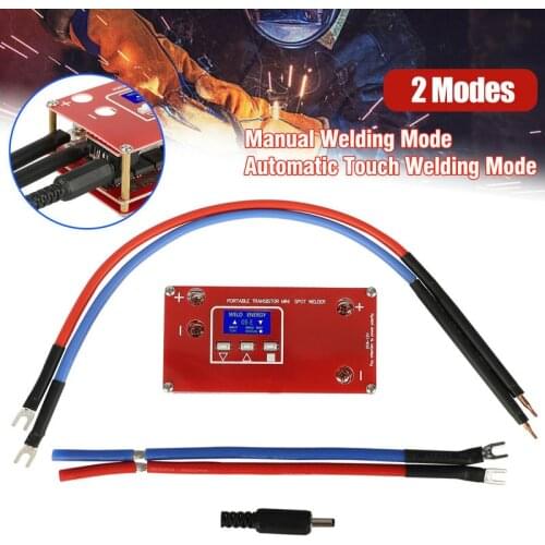 Portable DIY Mini Spot Welder Machine Set 18650 Battery 12V Car Battery Supply Auto Repair Welding with LCD Display