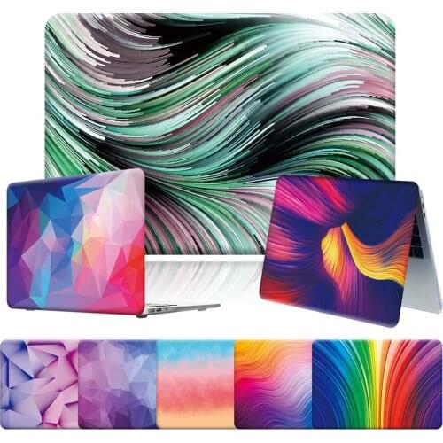 Anti-fall Laptop Case for Apple Macbook Air 11 13 Inch/Pro 13 15 16 Inch New PVC Hard Shell Laptop Case with Watercolor Series