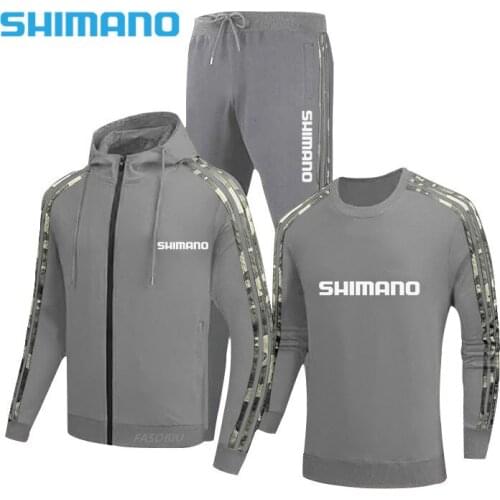 SHIMANO Fishing Clothing Spring Autumn Fishing Suit Cotton Outdoor Camping Hiking Sport Set Striped Clothes Fishing Suits