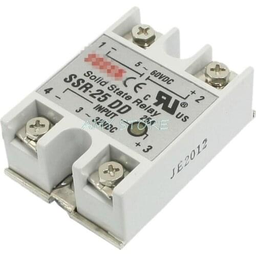 SSR25DD SSR-10/25/40/60/80/100DD Module DC-DC 25A solid state relay ,input 3-32VDC output 5-60VDC