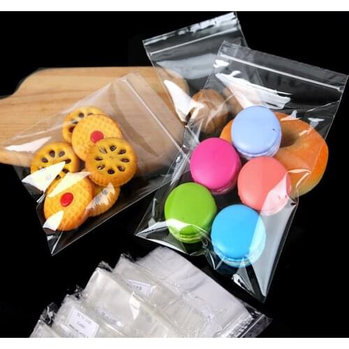 Thick 0.12mm Highly Transparent 10x12cm Jewelry Ziplock Bags Self Sealing 200pcs/lot Ziplock Plastic Bags Transparent PE Bags