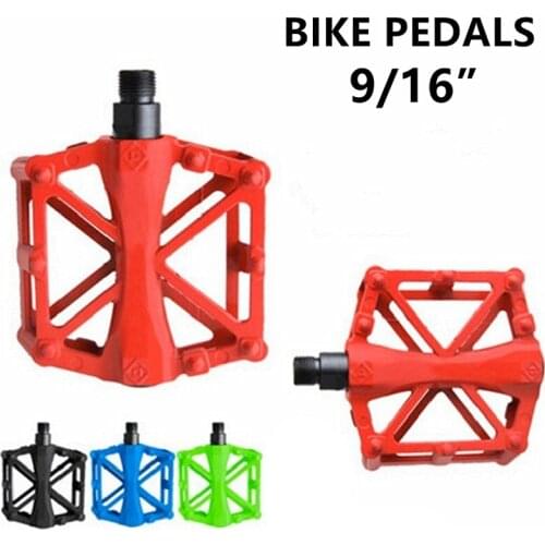 1Pair MTB Bike Pedal 3 Bearing Aluminum Alloy 9/16 Mountain Bike Pedals Non-Slip Bicycle Pedals