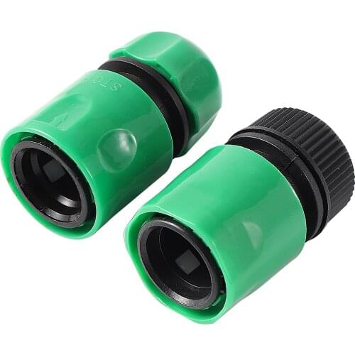 2pcs Garden Water Pipe quick connectors Hose end sealing quick connectors 1/2" hose connected Fittings watering Irrigation tools
