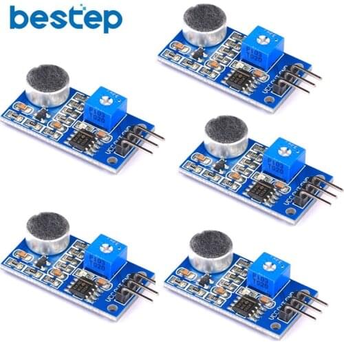 5PCS Sound Detection Sensor Module Microphone Noise Decibel Interface