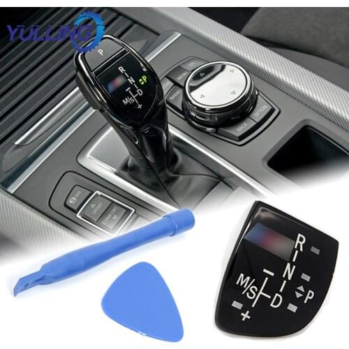 Car Shift Knob Panel Gear Button Cover Emblem M Performance Sticker For BMW X1 X3 X5 X6 M3 M5 F01 F10 F30 F35 F15 F16 F18