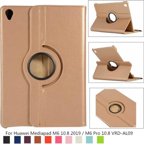 360 Degree Rotatable Leather Smart Cover Case For Huawei Mediapad M6 10.8 M6 Pro 10.8 VRD-AL09 Tablet Stand Shell Funda + pen