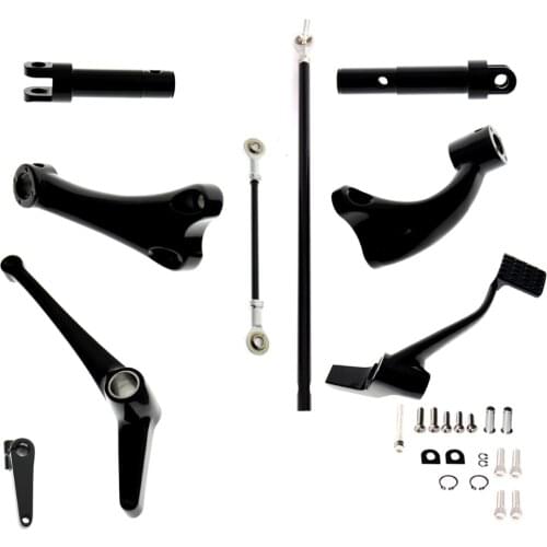 Gloss Black Forward Controls Levers Linkages For Harley 2014 2015 2016 2017 XL 883 1200 Parts