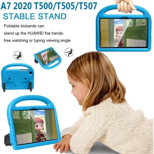 Kids Shockproof EVA Stand Case For Samsung Galaxy Tab A7 10.4 2020 SM-T500 T505 Tablet Cover With Hand Holder