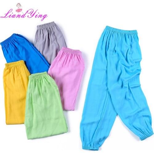 Toddler Clothing Spring Autumn Unisex Kids Lantern Harem Pants Full Cotton Full Length Mother Children Boys Girls Match Trousers