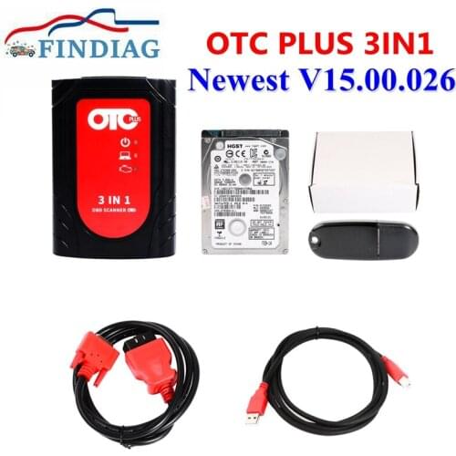 Newest Version 15.00.026 OTC PLUS 3 in 1 GTS TIS3 OTC OBD2 Scanner Diagnostic Programming Tool 3in1 For Toyota for Nissan for V