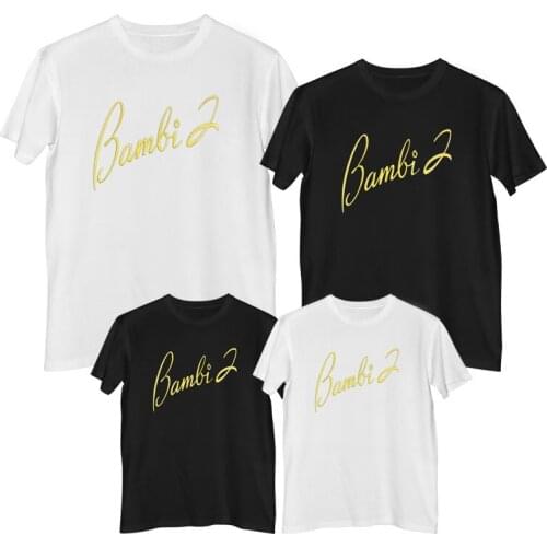 Disney Bambi T shirt Comfortable 100%cotton Fashion Womens t-shirts mommy and daughter matching clothes family matching clothes