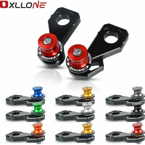 FOR Honda CB650R Neo Sports 2019 Motorcycl Accessories CNC Aluminum Rear Wheel Axle Stand Pick Up Hook Set Cotton Reels CB 650R