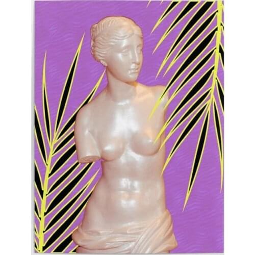 Canvas Paintings Home Aphrodite Decoration Modular Pictures Statue Modern Printed Poster Palm For Living Room Wall Art Framework