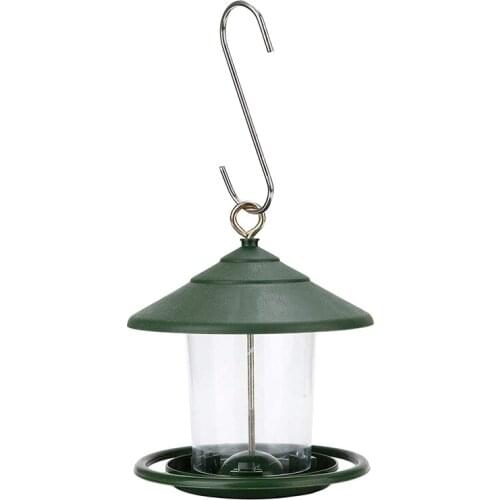 Wild Bird Feeder, Hanging Bird Feeder With Roof, Gazebo Bird Feeders For Outside Garden Yard Decoration 20X16cm-ABUX