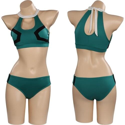 Boku No My Hero Academia Midoriya Izuku Cosplay Costume Swimwear Outfits Halloween Carnival Suit