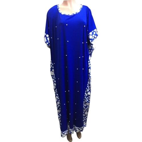 Tilapia fashion beading women maxi long dress big elastic africa dashiki dress solid vintage plus size vestidos