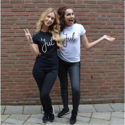 Skuggnas New Arrival Jut & Jul T-Shirt Graphic Tees Friendship t shirts BFF Clothing Best Friend Shirts Unisex Fashion bff Tops