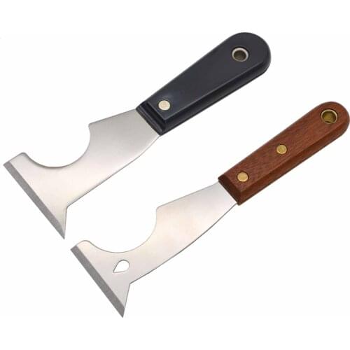 Stainless Steel Putty Knife 2.5 Inch Paint Scraper Multi-Functional Cleaning Shovel With Plastic/Wood Handle Hand Tool