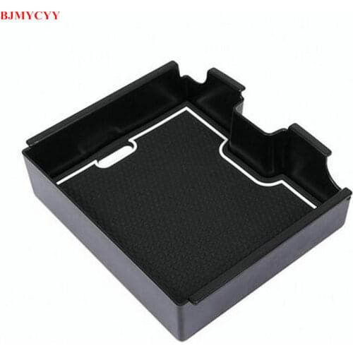 BJMYCYY Organizer Central Armrest Storage Box Stowing Tidying Accessories Car Styling For Land Rover Discovery Sport 2015-2019
