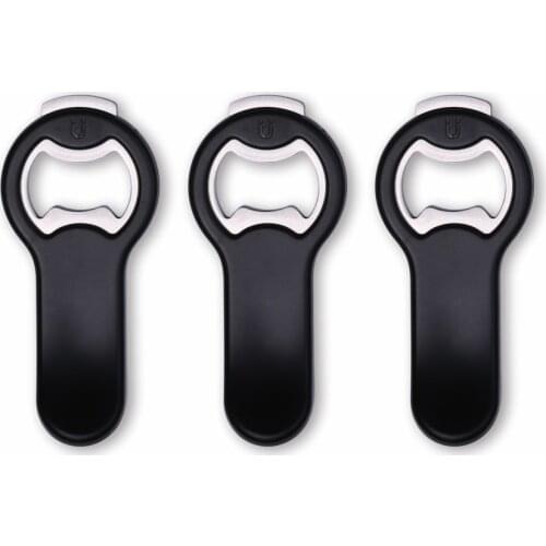 3pcs 2 in 1 Catcher Attached to Refrigerator Bottle Opener with Magnetic Cap Easy Storage Beer Opener for Father Boyfriend Gift