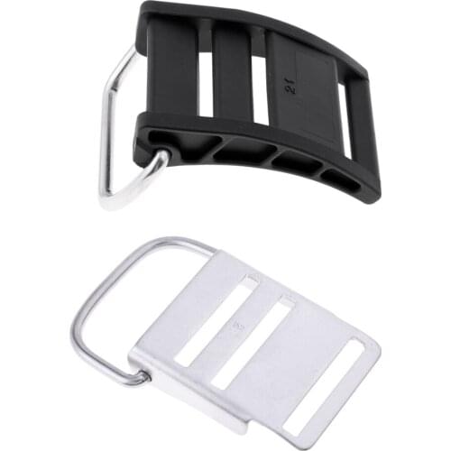 Perfeclan 2Pcs Performance Underwater Scuba Diving Diver Tank Strap Cam Buckle Universal Fits 2 Inch Wide Band Belt