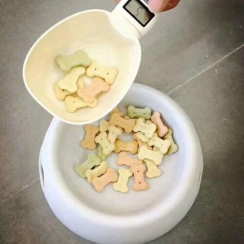 Pet Food Scale Cup Measuring Scoop Cup Multifunction With Led Display Portable Dog Cat Feeding Bowl Kitchen Scale Spoon Supplies