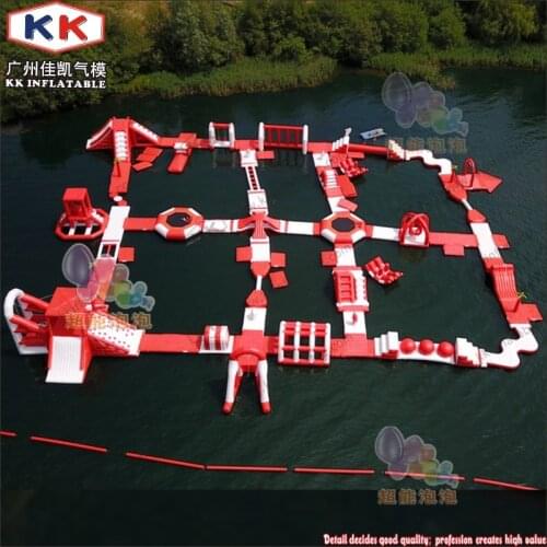 Professional giant inflatable Aqua Adventure Epic Water park floating water park for commercial rental