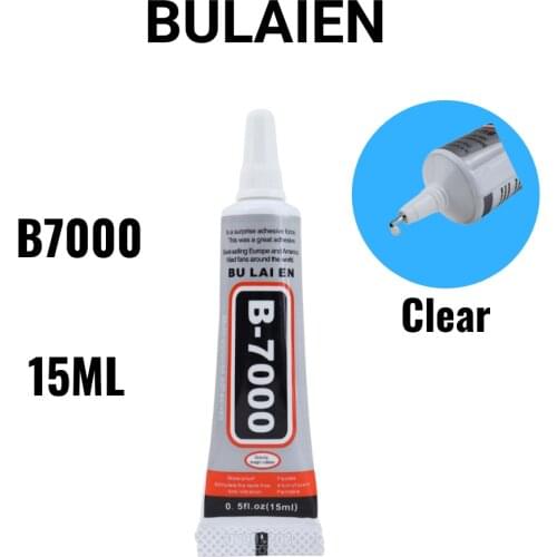 Bulaien B7000 15ML Clear Contact Phone Repair Adhesive Universal Glass Plastic Leather Wood Glue With Precision Applicator Tip