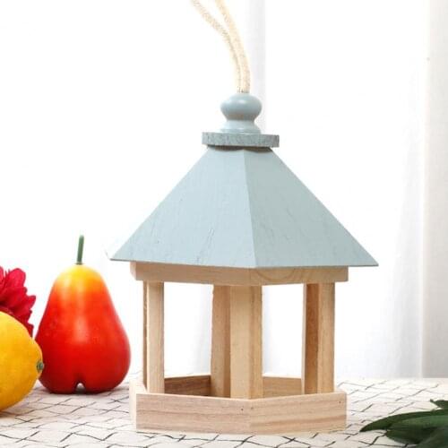 Bird Nest Multi-purpose Hanging Rope Wood Stylish Bird Feeder for Home Pet Products Bird Supplies Nests