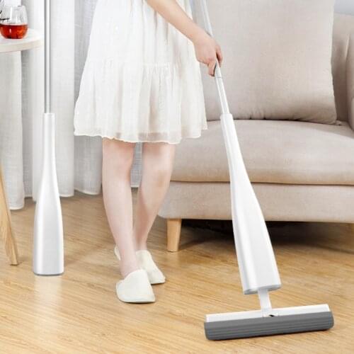 Sponge Mop Household One-mop Clean Rubber Cotton Absorbent Wet And Dry Bathroom Lazy Hands-free Squeeze Mop