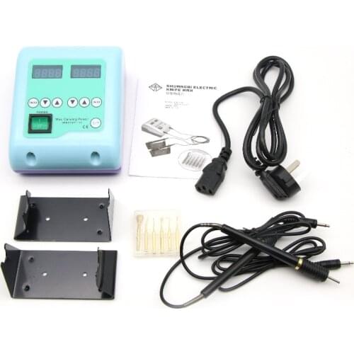 Dental Lab Electric Wax Carving Knife Double Pen Waxer Machine with 6 Tips