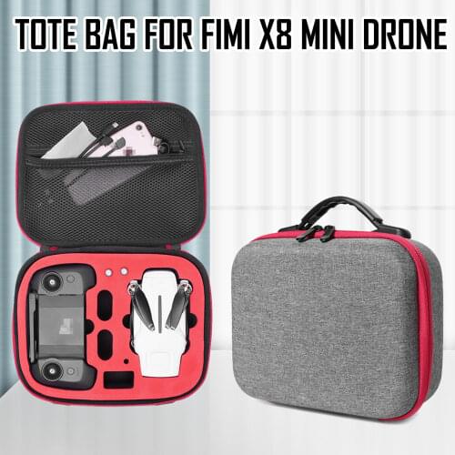 SUNNYLIFE Portable Drone Battery Controller Accessories Tote Bag Handbag Carrying Case Suitcase for FIMI X8 Mini