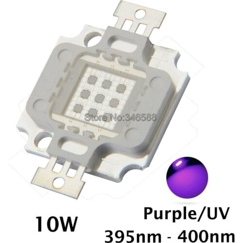 10W High Power LED UV Light Chip 365nm-370NM,380nm-385nm,395-405nm,420nm-425nm UltraViolet Purple DIY Light Source Epileds 42Mil