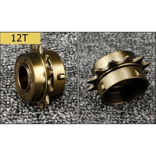 Bike Single Speed Flywheel 34mm Metric Thread 12 Teeth Bicycle Flywheel Sprocket Bike Repair Accessories