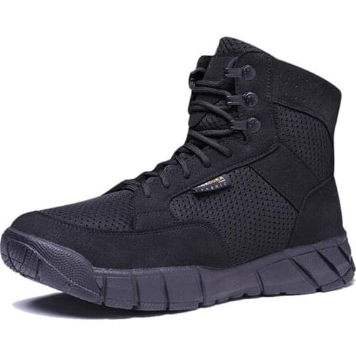 Military Boots Men Women Spring Summer Ultra Light Breathable Combat Tactical Boot Army Fan Outdoor Training Hiking Sports Shoes