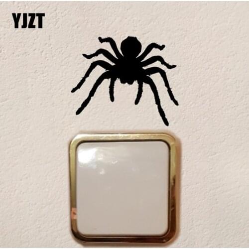 YJZT Spider Wall Switch Stickers Home Room Decor Vinyl Decal Art Creative S19-0275