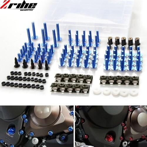 1 set FOR Universal Aluminum Motorcycle Fairing Bolt Screw Fastener Fixation Vehicle screw For SUZUKI DL650 V-STROM GSX 600F/750