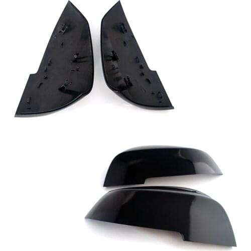 1 Pair Black color Mirror Covers Side Rearview Mirror Cover Cap Shell For BMW i3 i3S series 2014-2018 Car Accessories