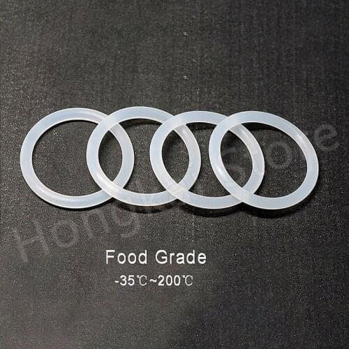 10pcs CS 2.4mm*OD 8-30mm Food Grade Silicone O Ring HIGH TEMP White Ring Gaskets -35℃-200℃ Waterproof